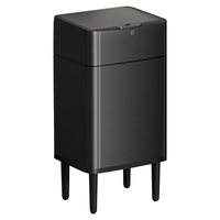 Intelligent induction trash can Electric household kitchen Living room with cover Large capacity