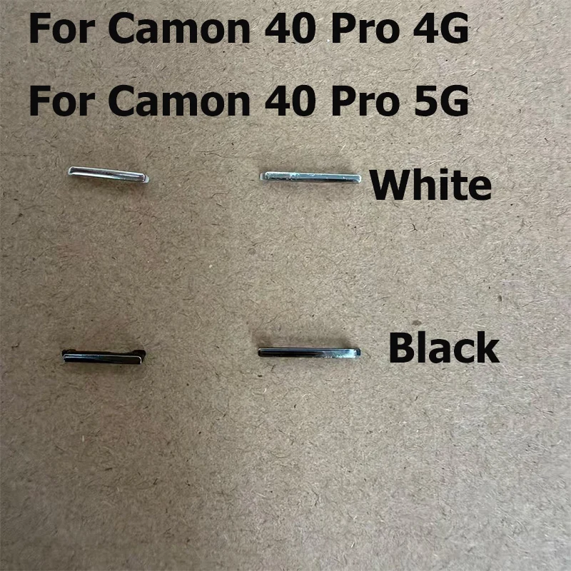 Боковая кнопка регулировки громкости для Tecno Camon 40 Pro 4G 5G, включение и выключение, боковые клавиши регулировки громкости, запасные части для ремонта