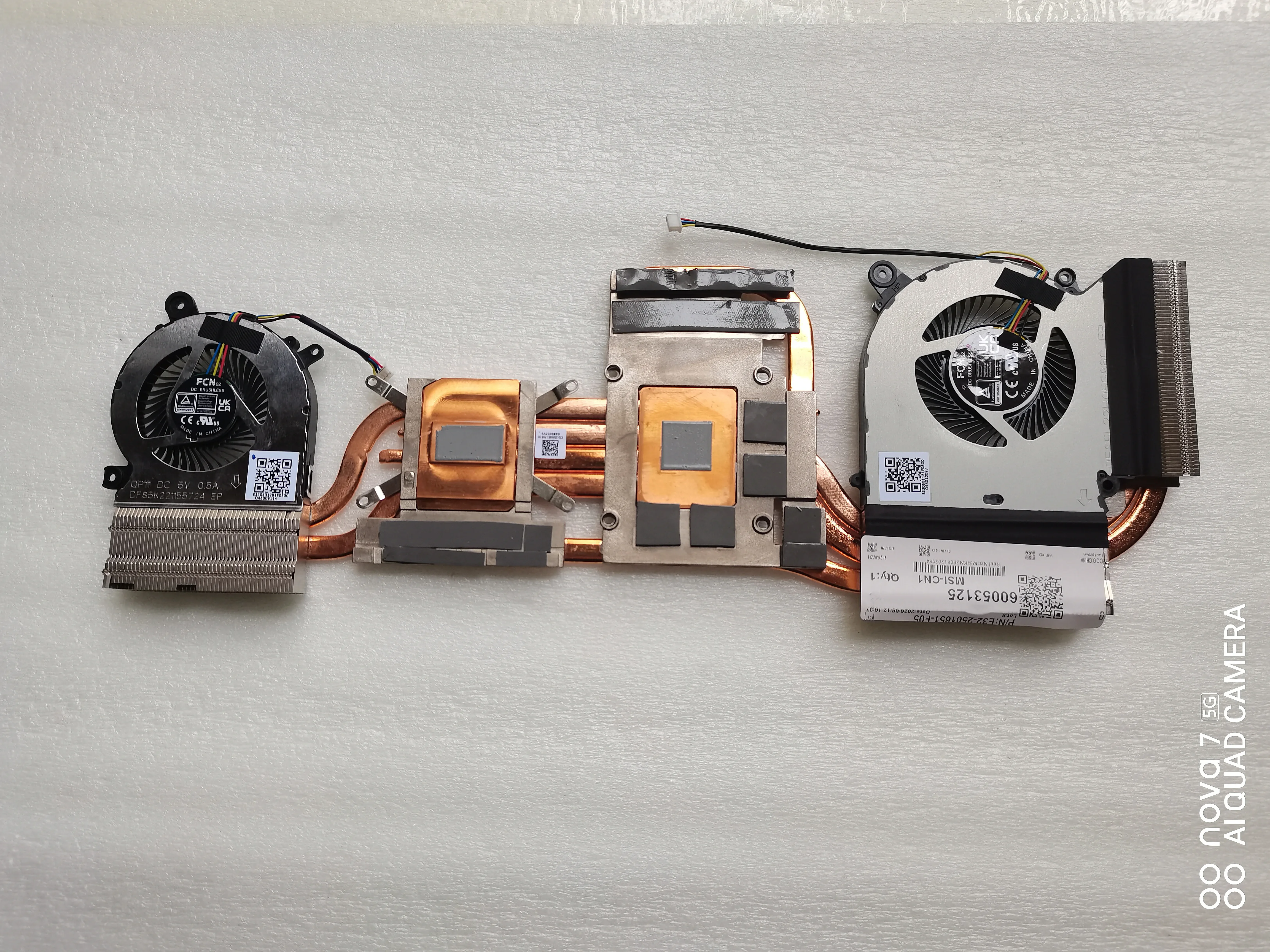 New CPU GPU FAN Heatsink E32-2501651-F05 DFS5K22115724 QP11 DFS5L22H05G86C QP10