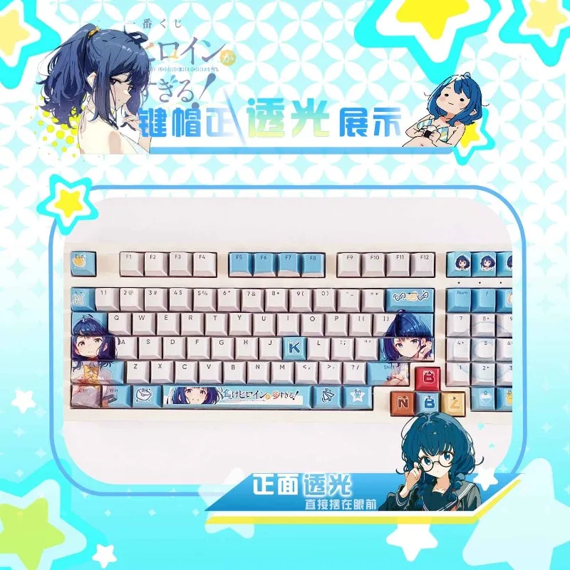 Anime Too Many Losing Heroines themed translucent keycap pbt thermal sublimation compatible with mechanical keyboard