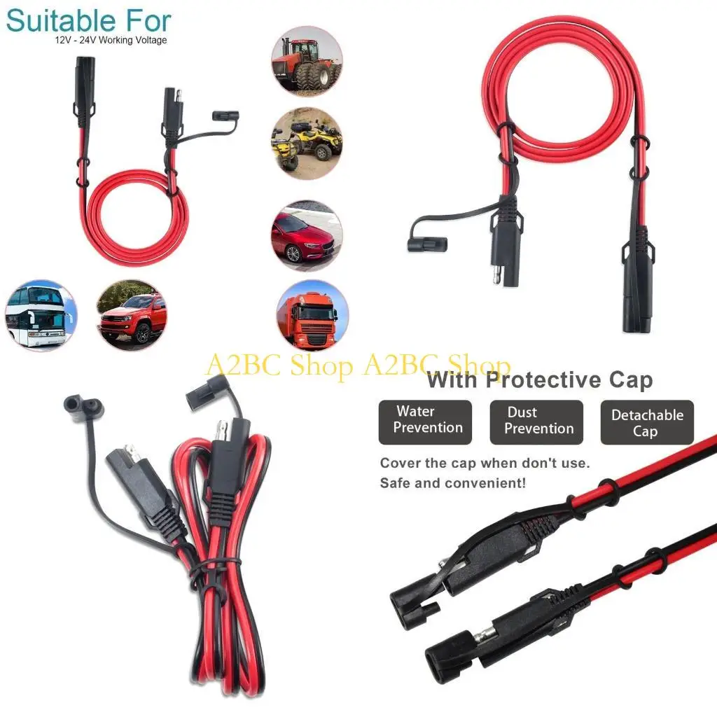 

Удлинительный кабель A2BC SAE TO SAE для проводов аккумуляторной батареи автомобильной солнечной панели постоянного тока