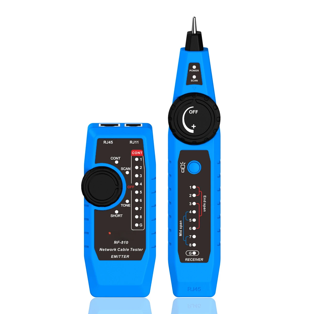 

English Version NF-810 Network Line Selector Tester Network Cable Cable Tester Poe Charging Line Finder