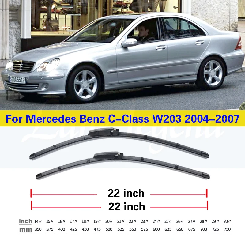 Car Wiper Blade Front Windscreen Windshield Wiper Blade Auto Accessories For Mercedes Benz C-Class W203 2004-2007 22\