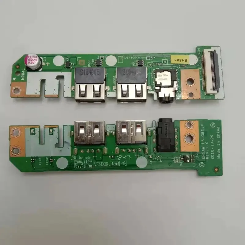 N+ Laptop USB Audio Jack IO Daughterboard For Acer A515-52 A515-52G EH5AW LS-G521P