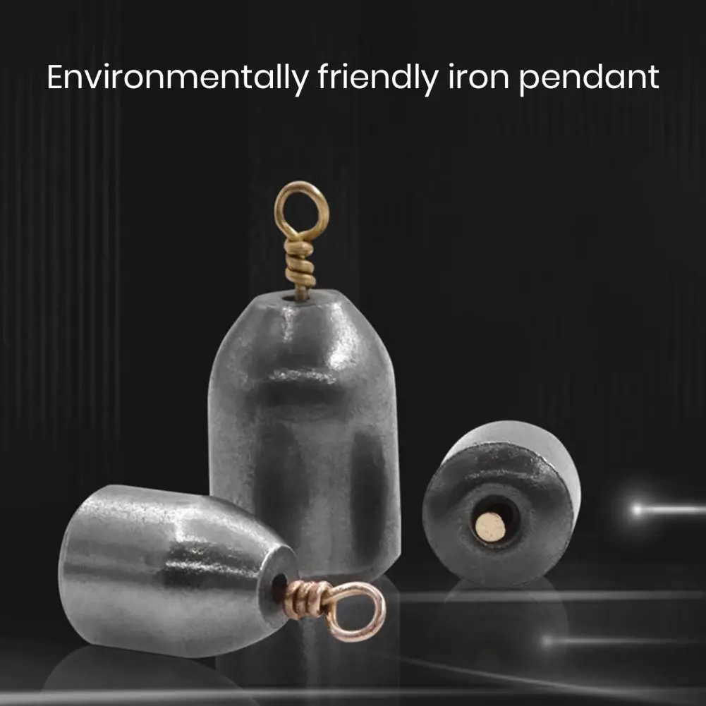 20Pcs Fishing Lead Sinkers High Strength Corrosion Surface Not Easily Deformed Quick Sinking Fishing Weights Iron Lead Sinkers T