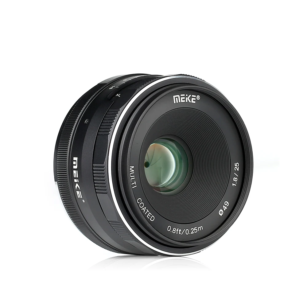 

Meike 25mm f1.8 APS-C Wide Angle Manual Focus Lens for Sony E-Mount NEX3/3N/5/5T/NEX5R/6/7/A6000/A6100/A6300/A6400/A6500/A6600..