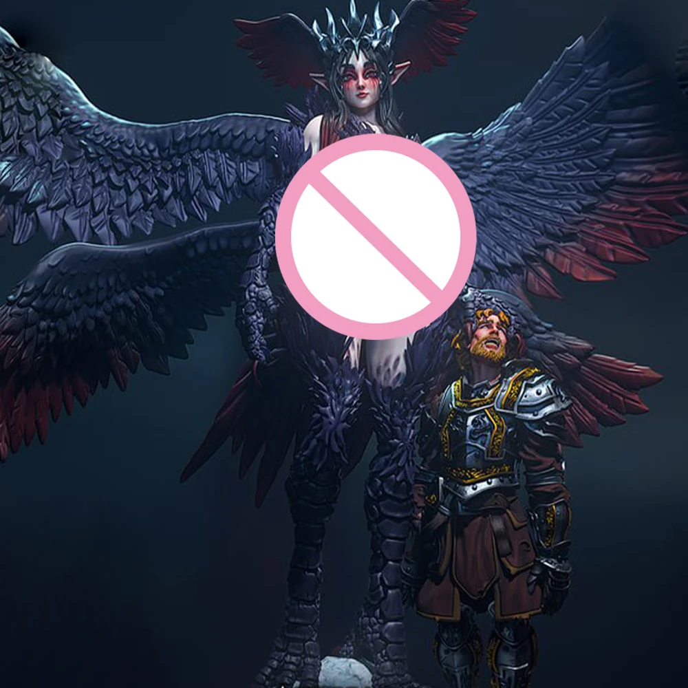 

Комплект модели из смолы «Ангелы и короли» Nsfw, кукла с 3D-печатью, 1/24, комплект статуи из смолы в разобранном виде, неокрашенная игрушка, набор игрушек Gk