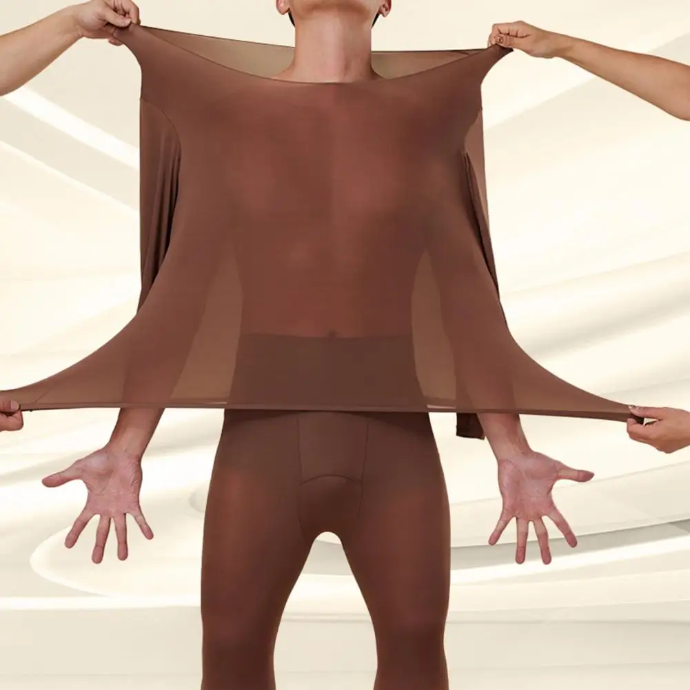 ملابس حرارية رفيعة للغاية للرجال، مجموعة ملابس داخلية حرارية طويلة جونز خفيفة الوزن للغاية للطقس البارد، طبقة أساسية من الأعلى للرجال