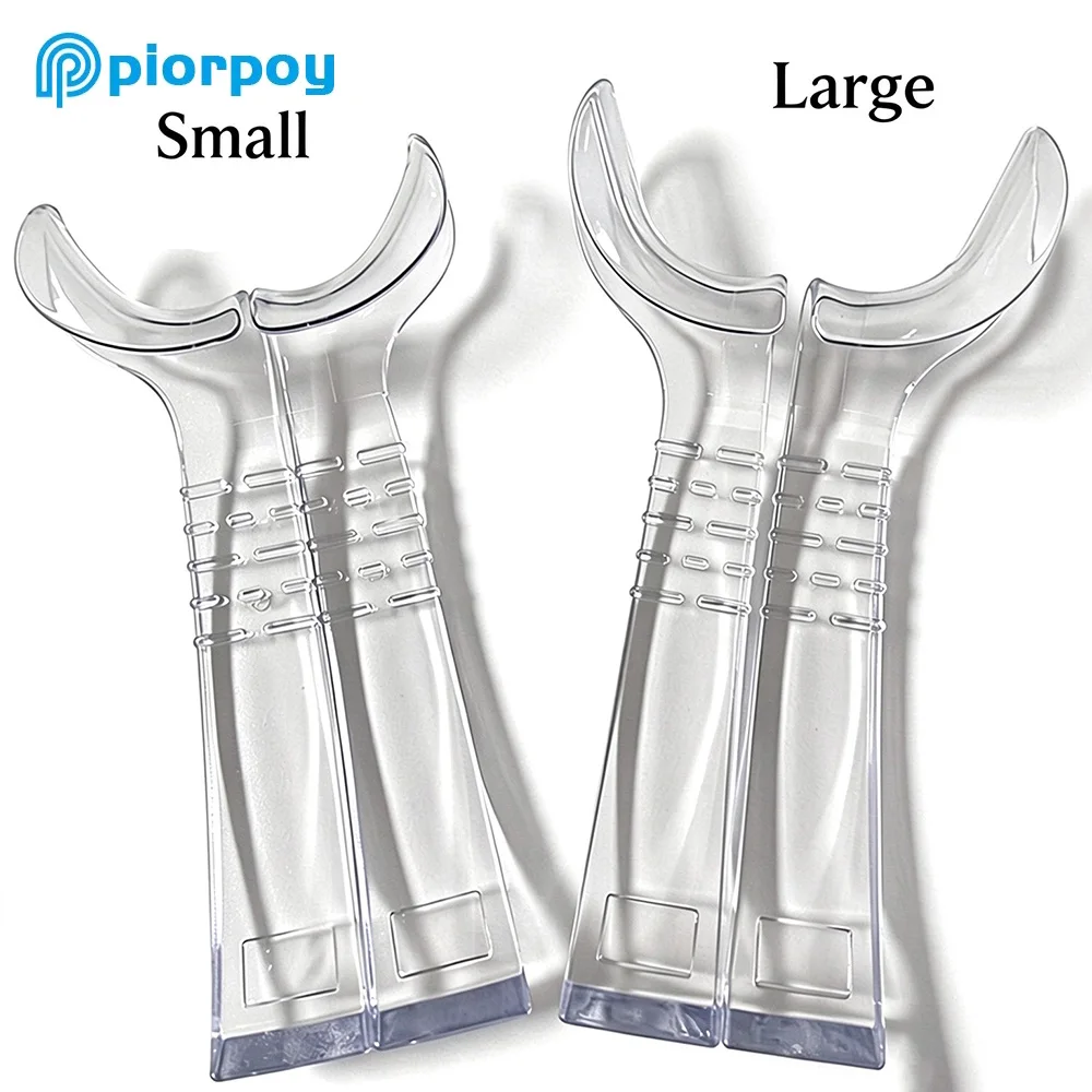 PIORPOY 2Pcs/bag Dental Intraoral Cheek Retractor Half-Lip Retractor Left+Right Supporting Device Mouth Opener Cheek Retractor