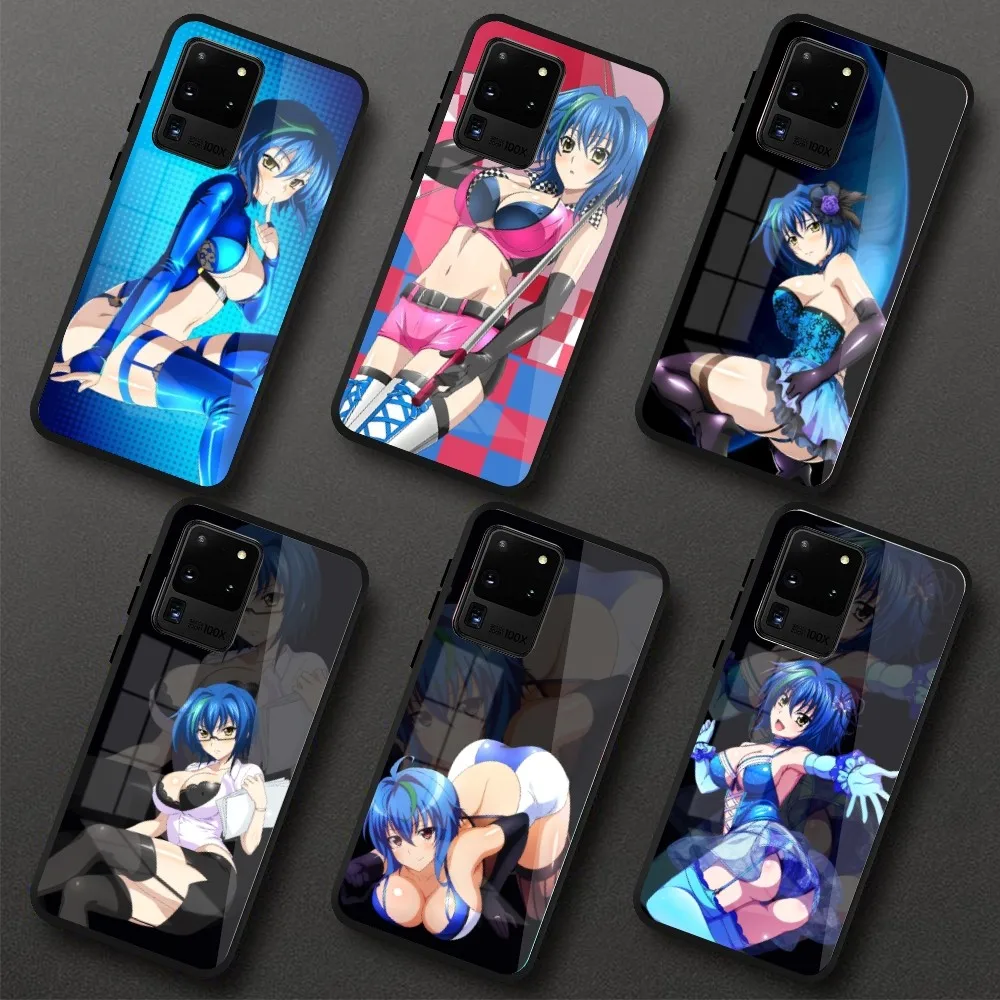 High School DXD Xenovia Cell Phone Case for Samung S23 S22 S21 Pro Ultra A13 A33 A53 NOTE 20 PC Glass Phone Cover Funda