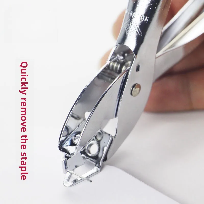 Metal Plier Staple Remover Labor Saving Staple Extractor Tool Compatible with Standard Staples for Office School Paper Binding
