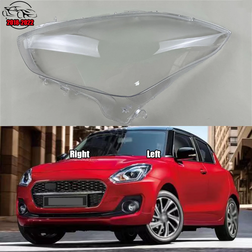 

For Suzuki Swift 2018-2022 Headlamp Transparent Cover Lamp Shade Headlight Shell Lens Plexiglass Replace Original Lampshade