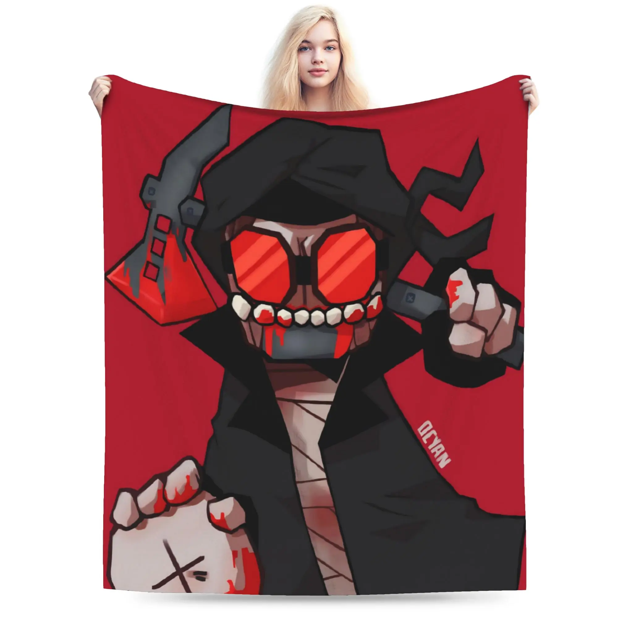 MADNESS COMBAT Hank Accessories Blanket Super Soft Flannel  Throw Blanket Relax Rug Piece