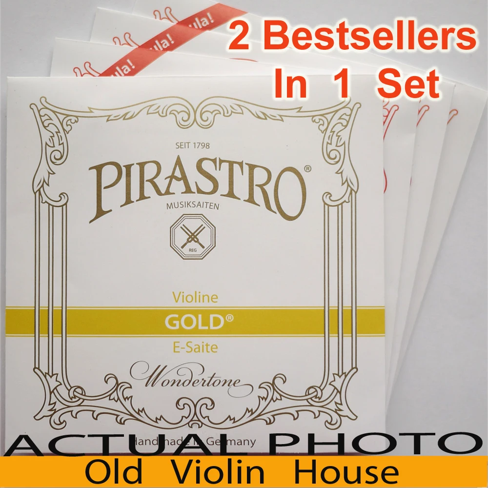 Pirastro Tonica nylon violin strings (412027), 2 Best Sellers In One Set ,made in Germany,Hot sell