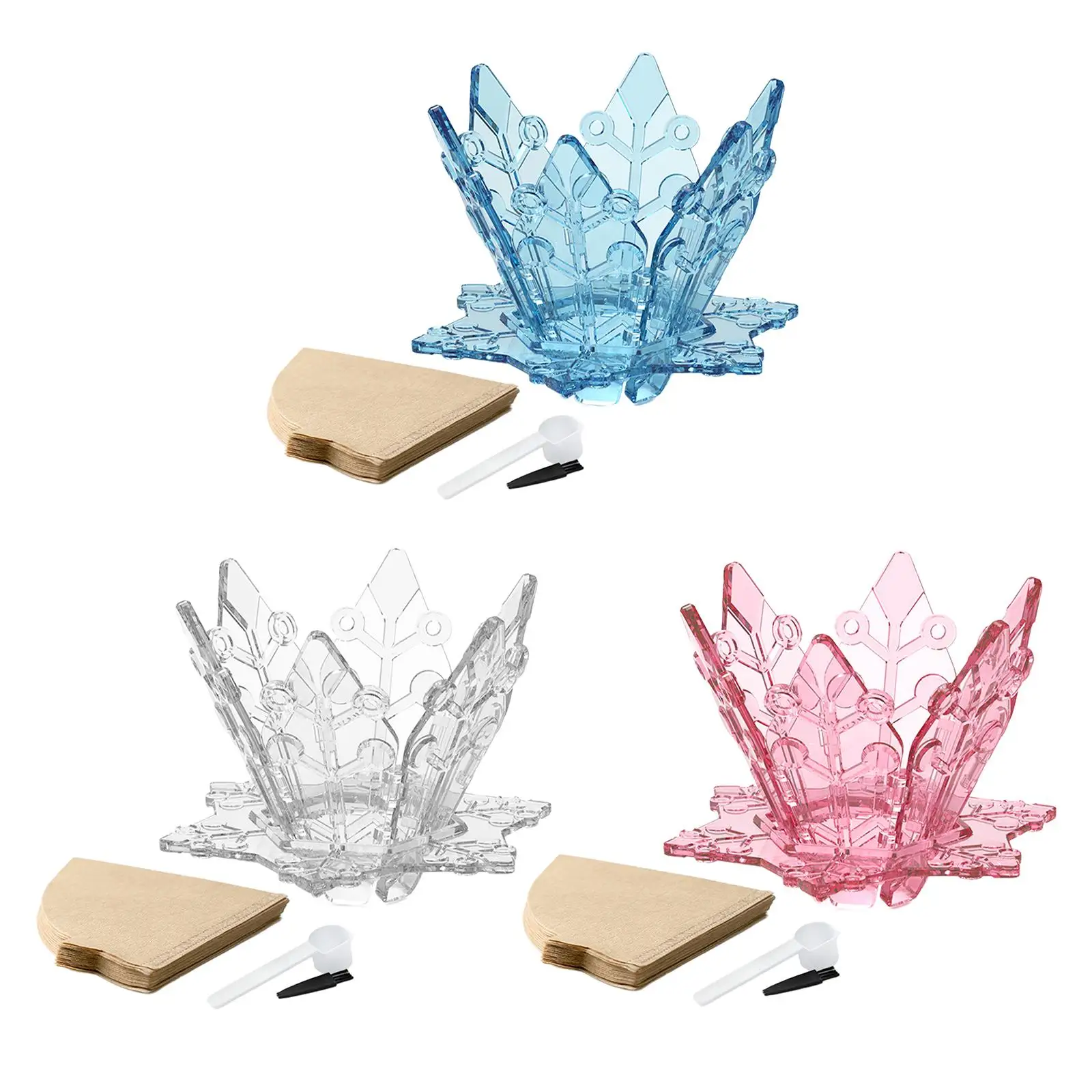 Copo de filtro de café com 40 filtros de papel para gotejador de café para escritório, piquenique