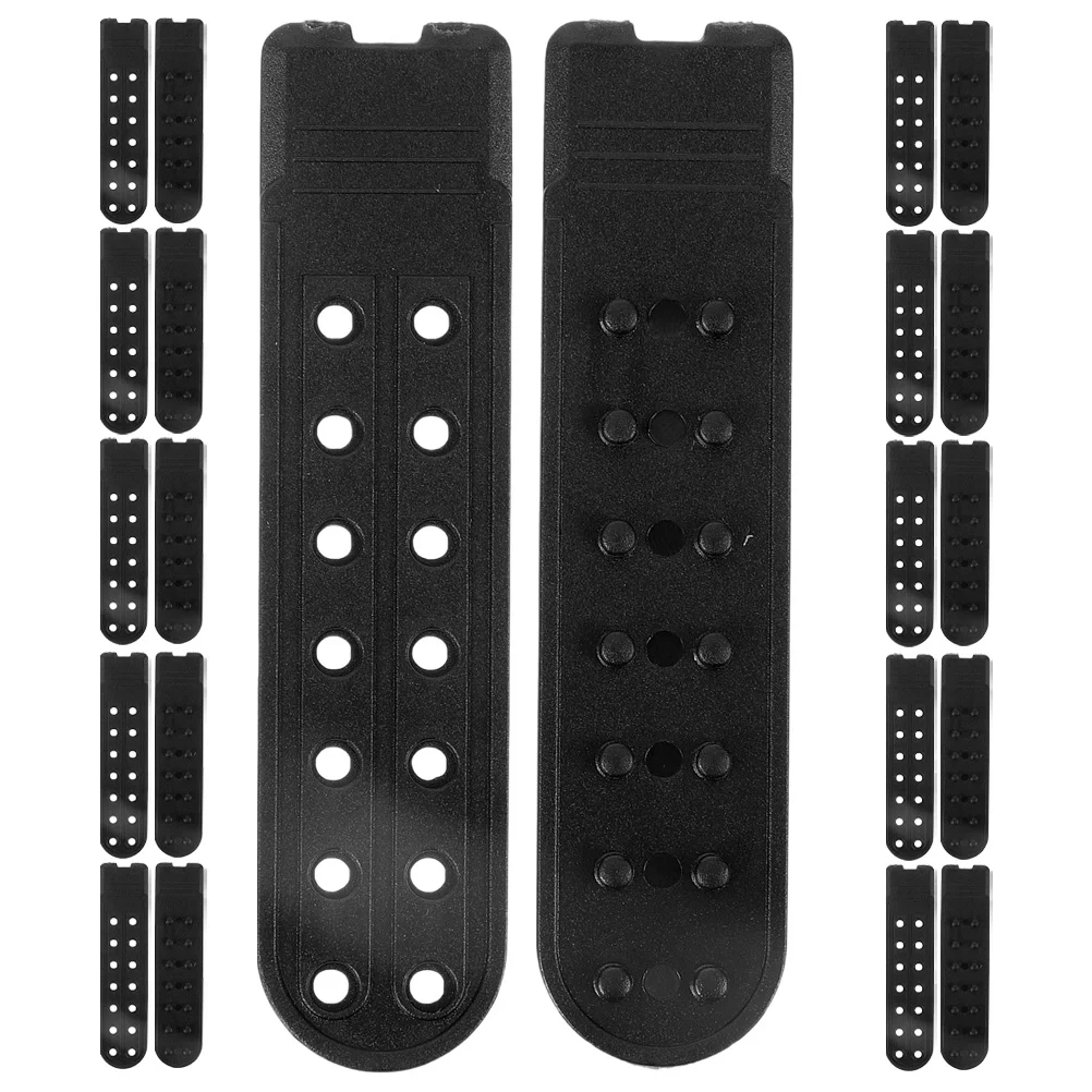 

20 шт., сменная пластиковая пряжка для шляпы, 14 отверстий, двухрядный регулируемый ремень Snapback для ремонта бейсбольной кепки, удлинитель Snapback