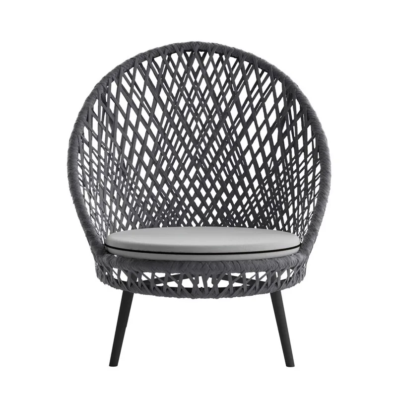 

Outdoor rattan chair three-piece set, terrace courtyard sun room hotel homestay