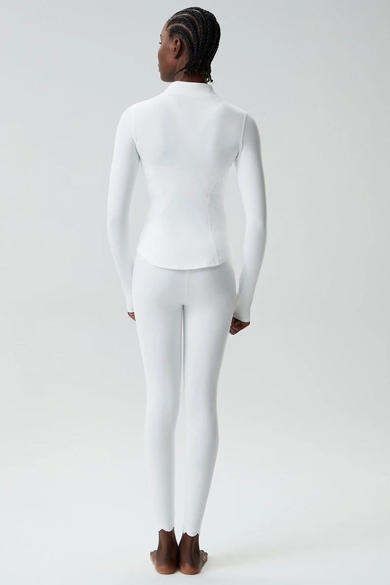 2/3-teiliges Fitness-Yoga-Set für Damen, einfarbig, für Gymnastik und Laufen, dehnbar, weich, atmungsaktiv, schnell trocknend, Sportbekleidung – Detail 12
