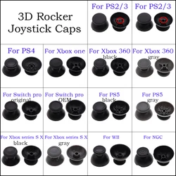 10pcs For PS2 PS3 PS4 PS5 Xbox One 360 Series S X WiiU NGC Gamepad Controller 3D Analog Joystick Mushroom Stick Grip Cap