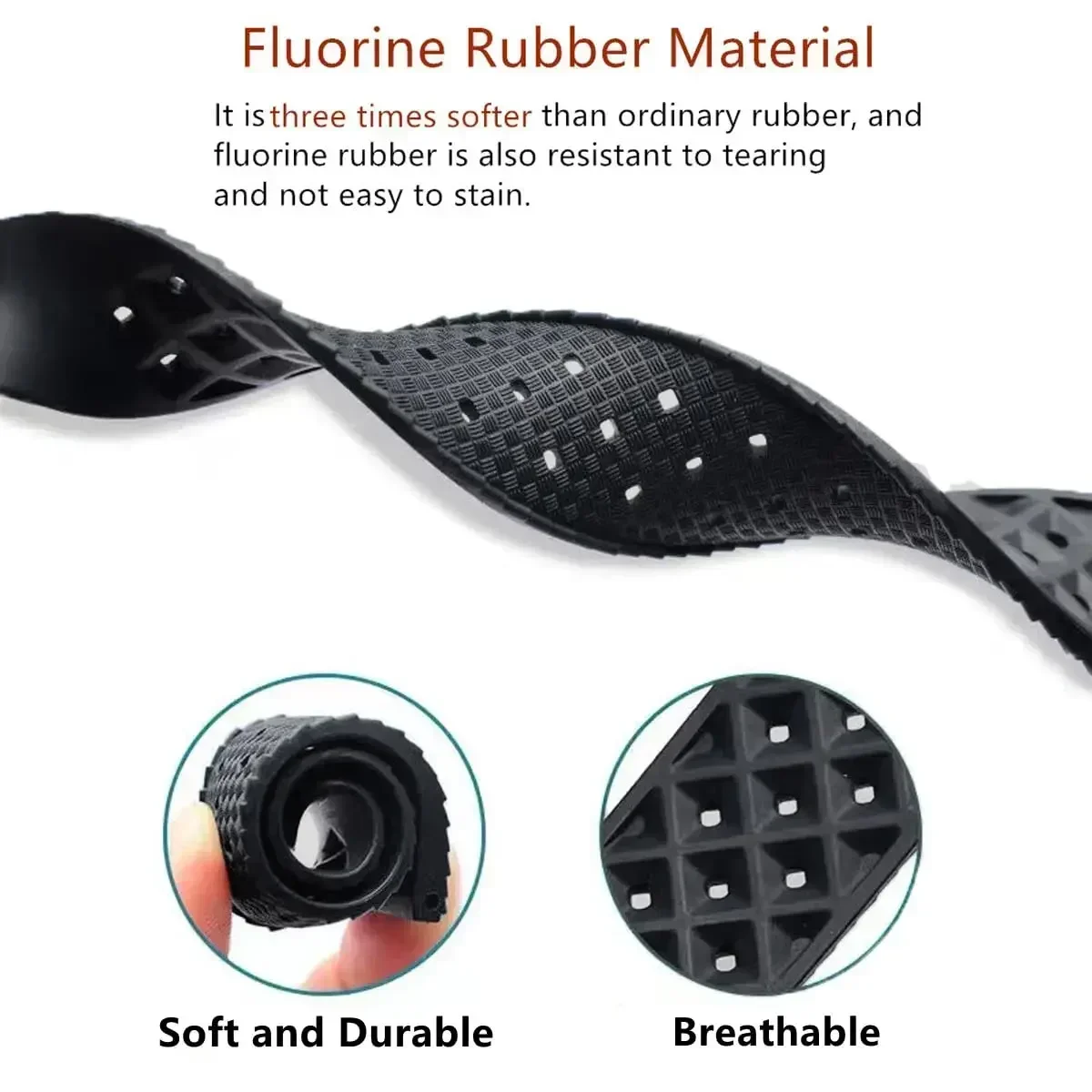 FKM watch Strap 20mm 22mm Tropical Quick Release Rubber Strap Smart Watch Band for Rolex watch MAN Diving Waterproof Bracelet