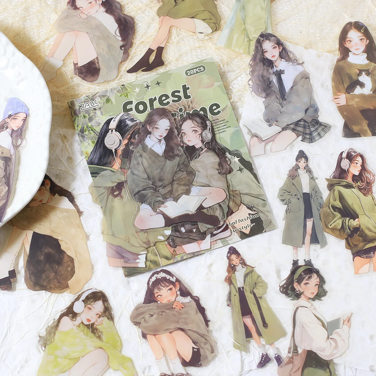 20 قطعة من ملصقات القصاصات الشفافة للحيوانات الأليفة مواد الديكور سجل القصاصات DIY ألبوم الصور مجلة الكولاج ملصقات الحرفية الإبداعية #4