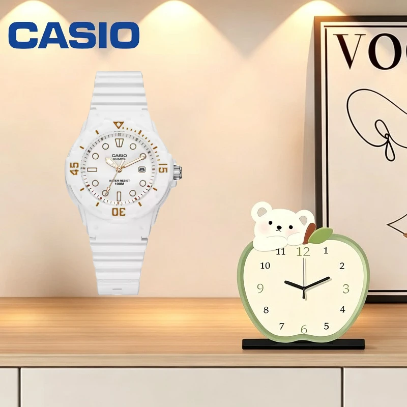 Hot Sale Casio LRW‑200H‑7E Female Wrist Watch  Comfort Resin Band, Sport Casual Ladies Wrist Watch For Student Daily Wear