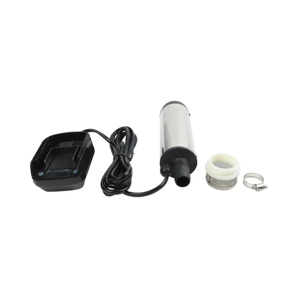 For DAYI Battery Operated Cordless Submersible Water Pump 60W 50-80 L/min Flow for Power Cord 51mm Inlet Stainless Steel