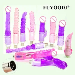 Soft Colorful Anal Dildos Automatic Sex Machine 3XLR Dildos  Attachments Butt Plug Sex Toys for Women and Men(Random color)