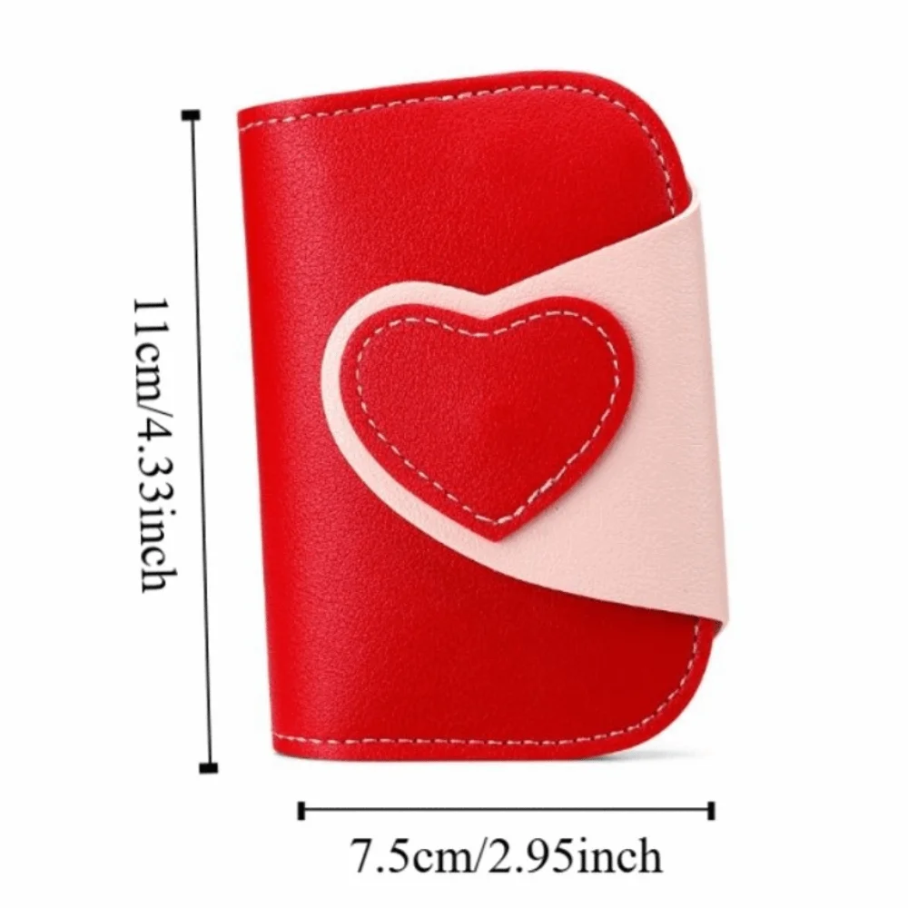 جديد بو سيارة مفتاح القضية مشبك تصميم الحب عنصر مفتاح الحقيبة متعددة الوظائف محفظة نسائية للعملات المعدنية النساء والرجال #6