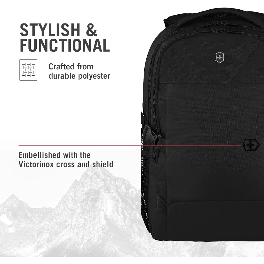 حقيبة Victorinox VX Sport EVO Daypack - حقيبة ظهر عصرية لحمل ملحقات السفر - تتضمن قنوات تدفق الهواء وأشرطة قابلة للتعديل