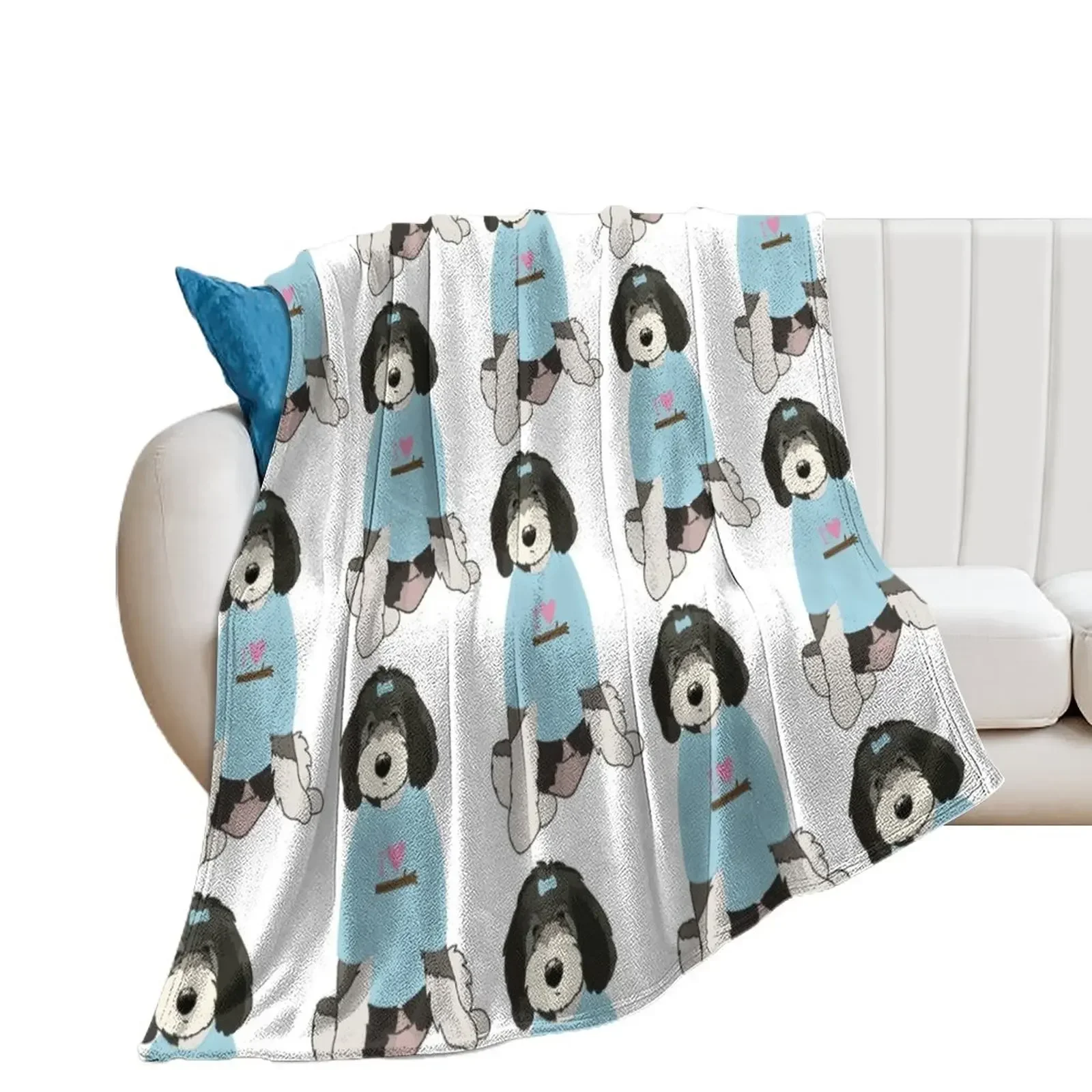 

Sheepadoodle Zo Throw Blanket Blankets For Baby Thermals For Travel Blankets For Bed wednesday Blankets