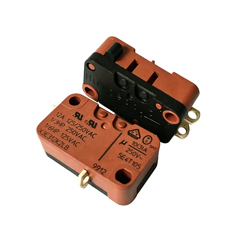 3 pins Microswitch X3C312K2LB Limiting current: 10A at 250V, 12A at 125/250V