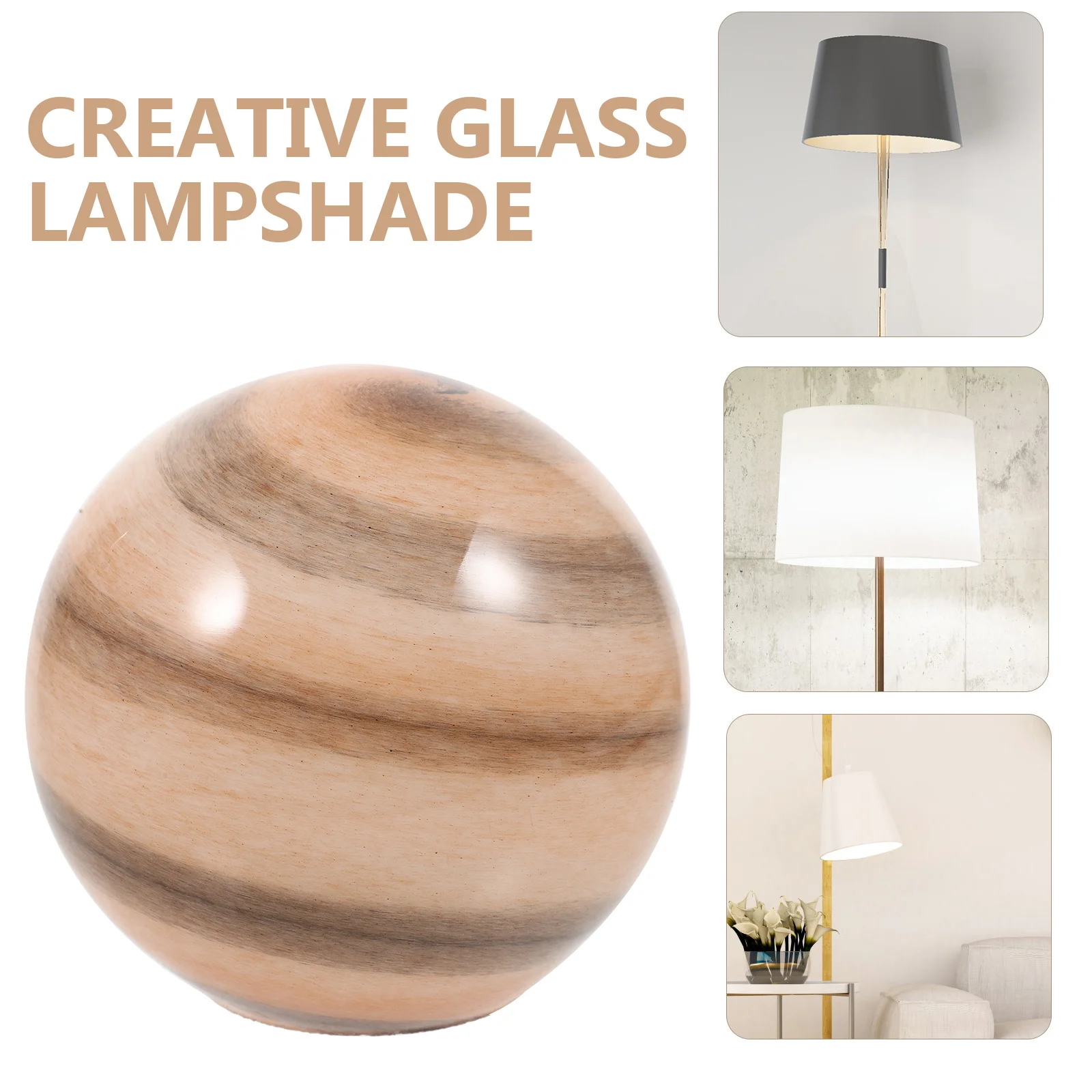 

Planet Glass Lampshade Hanging Light Decorative Glass Globe Lampshade for Ceiling Lamp Modern Pendant Shade Sky Lighting