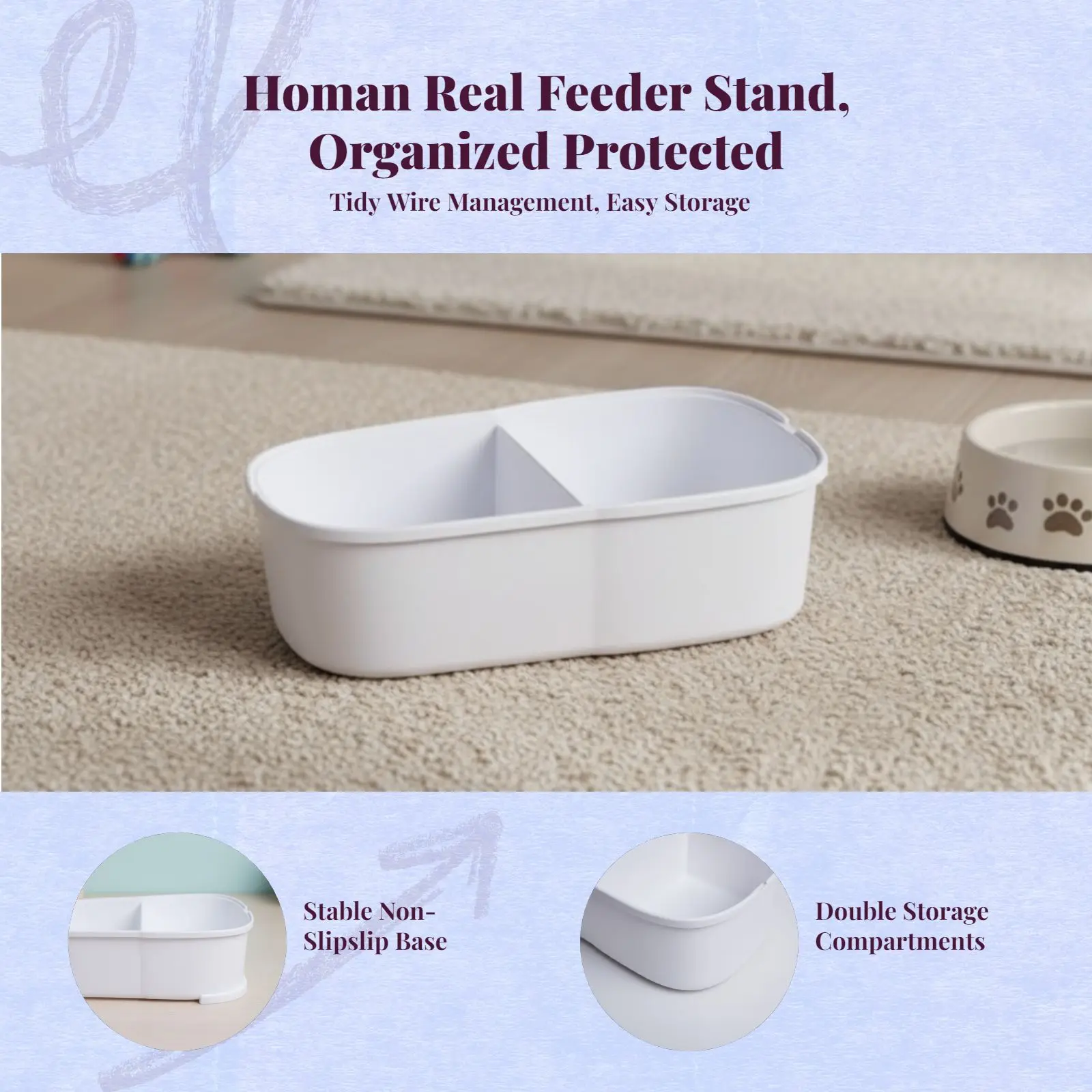 Picture 5: Adjustable elevated pet feeder