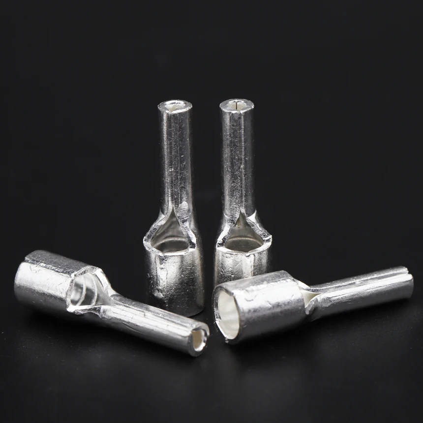 PTN 1.25/2/3.5/5.5/10/16/25/35/50 كابل سلك كهربائي نحاسي غير معزول لصق العروة موصل إبرة دبوس تجعيد محطة