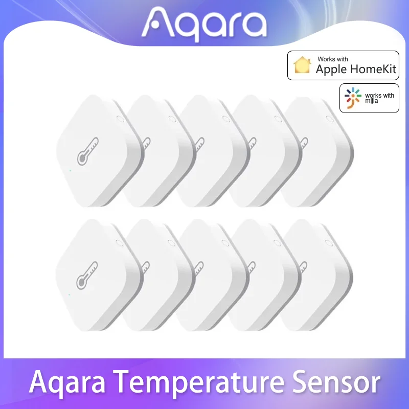 مستشعر الحركة بمستشعر درجة الحرارة Aqara ، مستشعرات باب Zigbee ، مفتاح صغير لاسلكي للمياه ، المنزل الذكي ، العمل مع تطبيق المنزل المنزلي