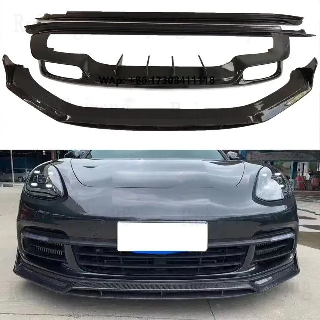 

Suitable for 2017-2023 971 Carbon Fiber Body Kit Front Lip Rear Lip Bumper Side Skirt Front Spoiler for Car