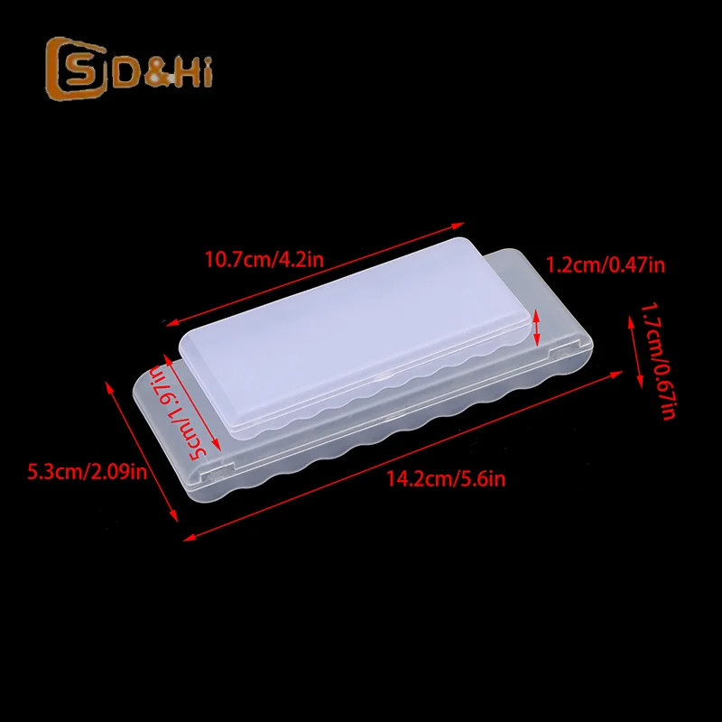 10 Slot Portable Transparent Plastic Battery Storage Box Hard Container Holder Case For AAA/AA Battery Organizer Accessories