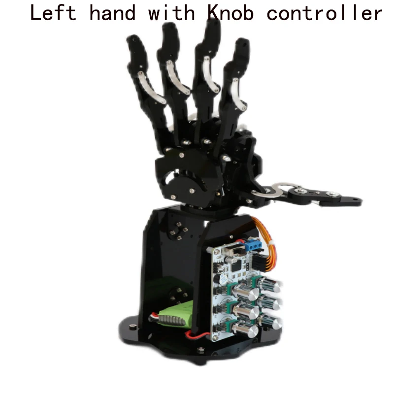 Assembled Bionic Hand Robotic Palm 5 DOF Bionic Robot Hand Claw Palm Manipulator for Programmable 5 Fingers Servo Control Kit