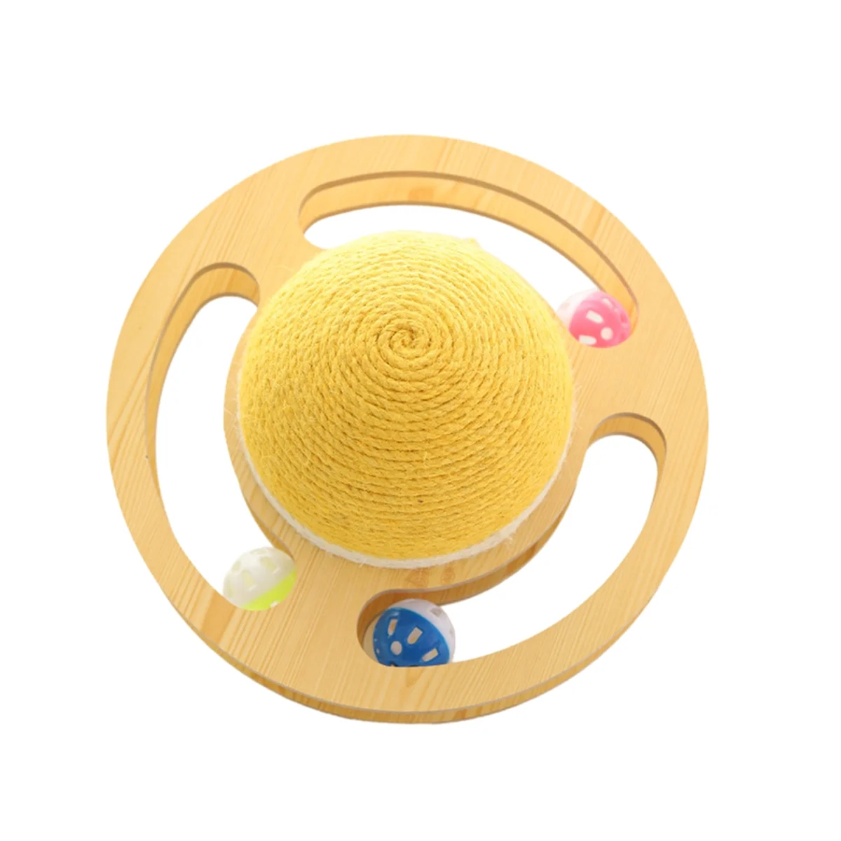 

AD04-Popular Sisal Turntable Toy Floor Kitten Scratcher Cat Scratching Ball Cat Scratching Board Cat Stands Cat Scratcher-A