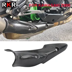 for KAWASAKI Z900 Z900E Z 900 Motorcycle Exhaust System Mid Link Pipe Carbon Fiber Heat Shield Cover Guard Anti-Scalding Shell