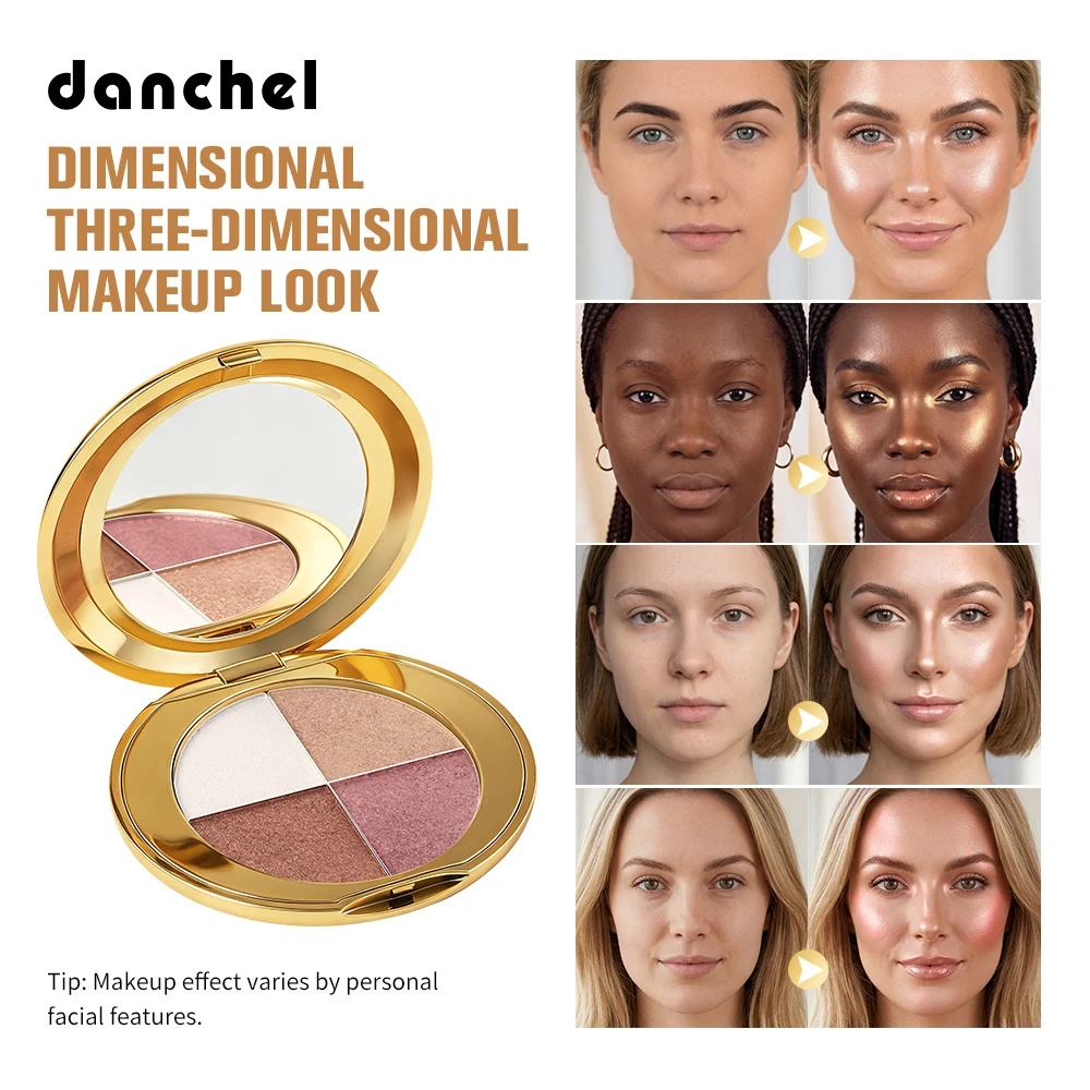 Highlighter Bronzer Palette - Paleta Iluminadora para Olhos e Bochechas