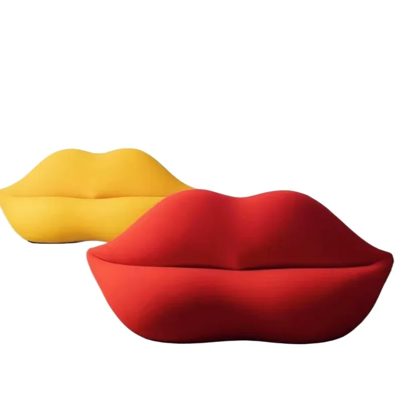 

Modern simple leisure sofa double lip chair living room lazy sofa beauty salon clothing store