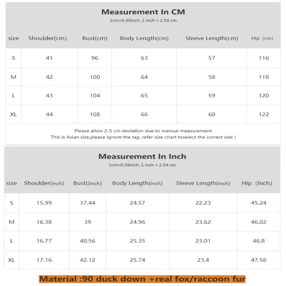 Damska kurtka puchowa z prawdziwego futra lisa na zimę 2025, duża, ocieplana, sznurowana w talii, ciepła, luźna parka z kapturem, płaszcz z białego puchu kaczego.