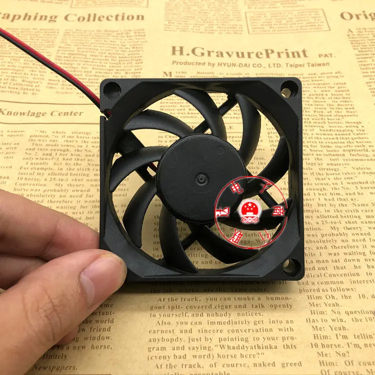 For ADDA AD0724HB-D72 24V 0.16A 7015 Quiet 2-Wire Variable Frequency Drive Cooling Fan