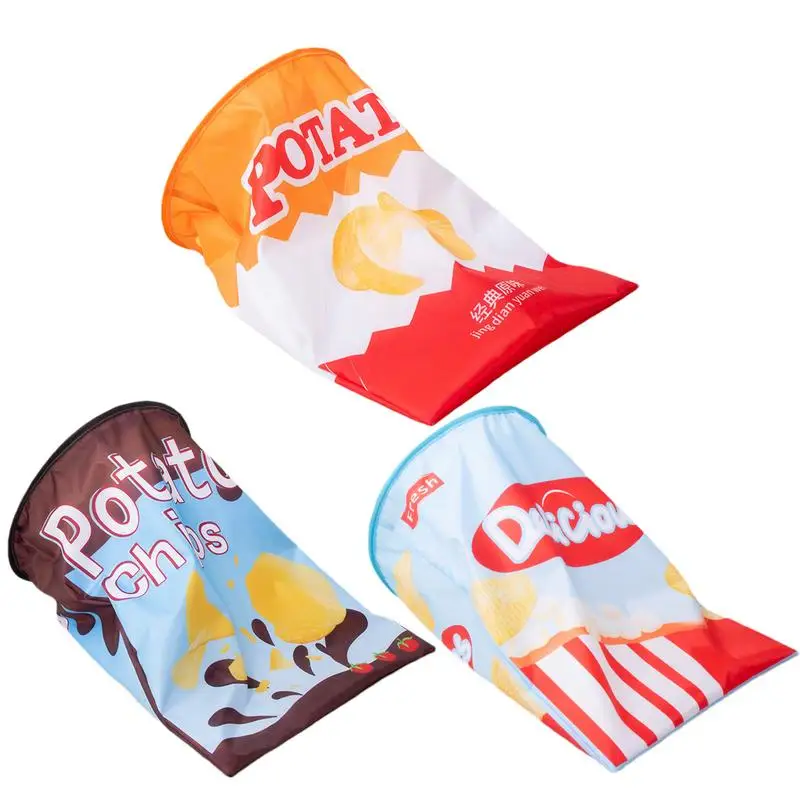 

Foldable Potato Chips Cats Tunnel Cat Tunnel Bag Toy With Plush Ball Pet Indoor Toy Drill Bucket Cat Tunnel Bag Toy For Kitten