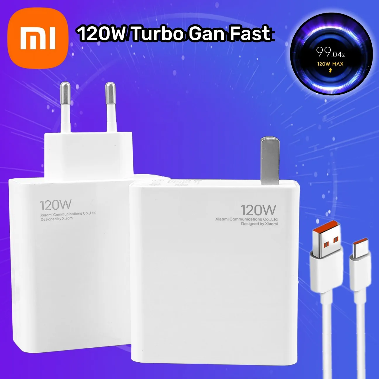 Xiaomi-Original Turbo Charger, Fast EU Power Supply Adapter, USB Type C 6A Cable, Mi 12S Pro, Redmi Note 13 12T, 120W