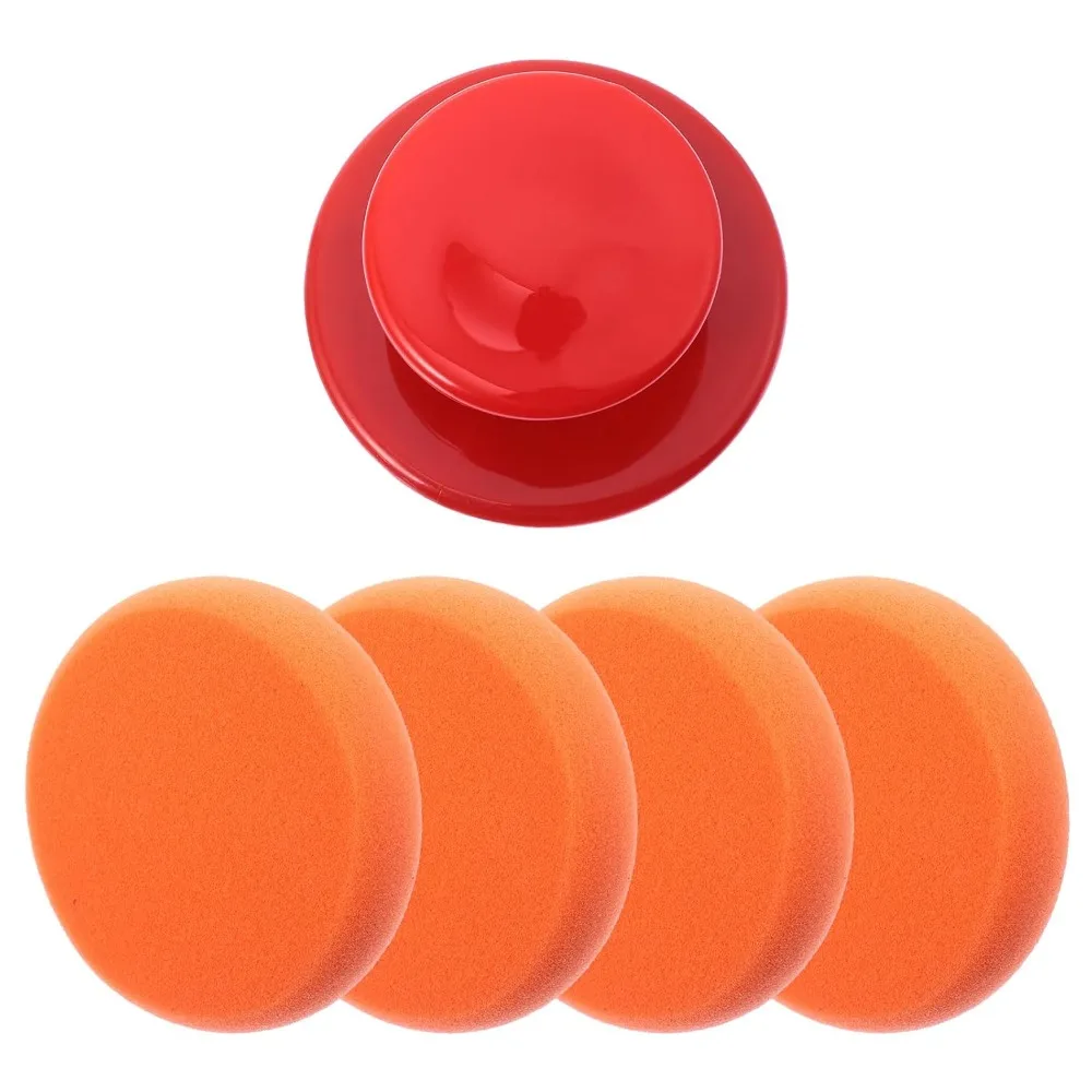 

Wakauto губка для полировки автомобиля, восковые подушечки для аппликатора круглой формы, набор губок для полировки рук, полировальные подушечки для детализации для вощения Po