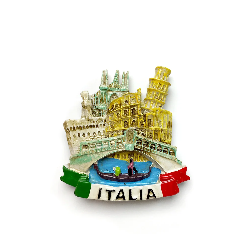 

Italy Rome Pisa Venice Landmarks Magnets for Fridge Colosseum Tower Gondola Cute Magnets Home Decor Items Mini Magnet
