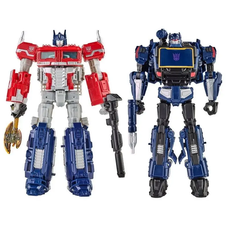 TAKARA TOMY Transformers: Reativar inspirado em videogame Optimus Prime e Soundwave 2 pacotes de bonecos de ação de 6,5 polegadas para presente F0384